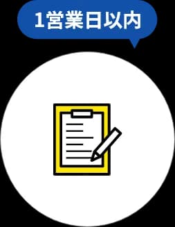 制作の流れ お見積り依頼 1営業日以内